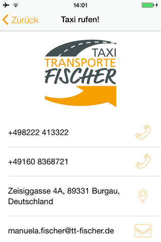 Taxi Burgau screenshot 3