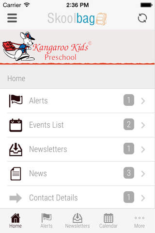 Kangaroo Kids International Preschool - Skoolbag screenshot 2