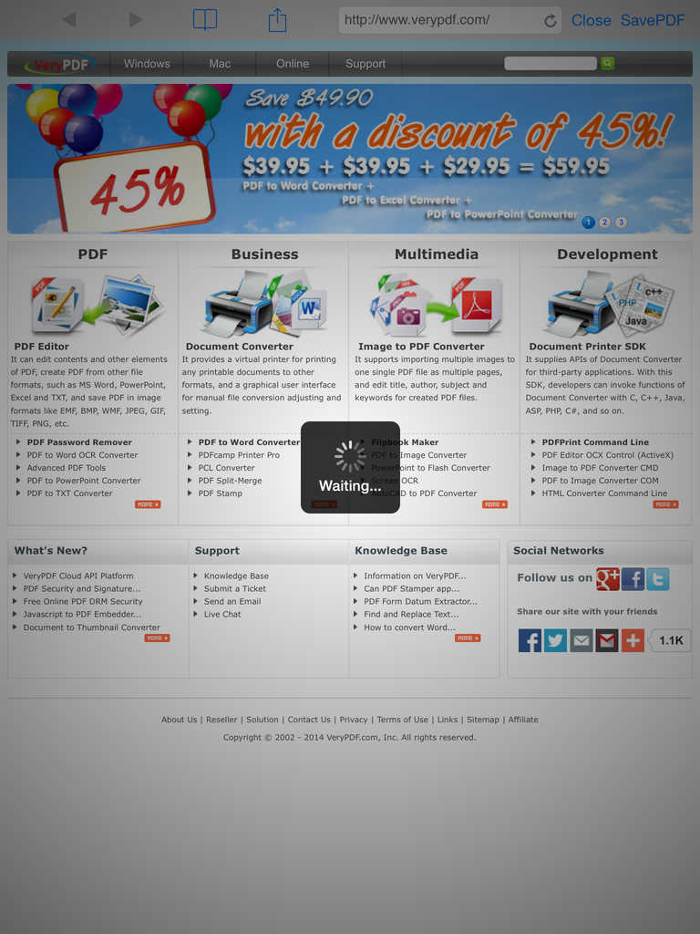 Online pdf converter