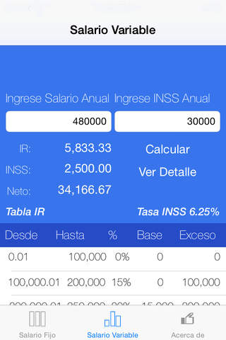 Calculadora IR INSS Nicaragua screenshot 4