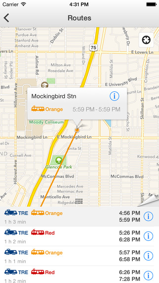 【免費旅遊App】ezRide Dallas - Offline Public Transport Trip Planner-APP點子