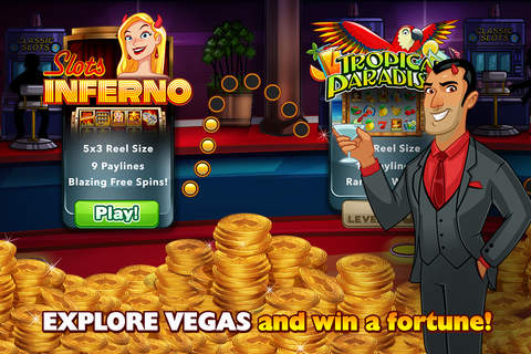 Slots Jackpot Inferno - Free Progressive Macau and Vegas Casino Games screenshot 2