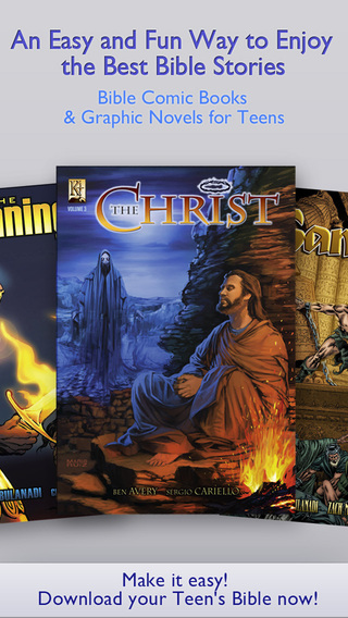 Teen's Bible – App with Christian Comic Books Stories and Graphic Novels for Teenagers and Sunday Sc