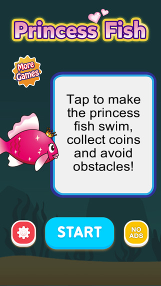 Princess Fish - Free endless runner arcade game for boys girls and kids