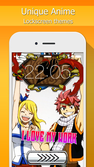 Lock Screen Design : Manga Anime Wallpapers Quotes and Calendar Fairy Tail Style