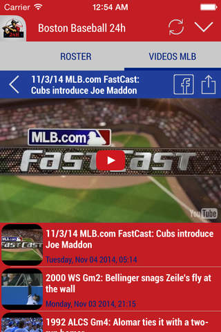 Boston Baseball 24h screenshot 2