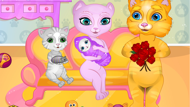 【免費遊戲App】Kitty Giving Birth-APP點子