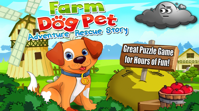 A Farm Dog Pet Adventure Rescue Story 'Please Help Me Escape the Storm' Game