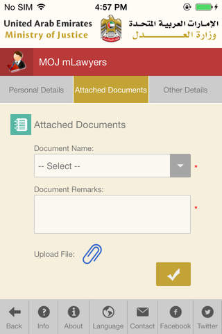 MOJ mLawyers (UAE) screenshot 4