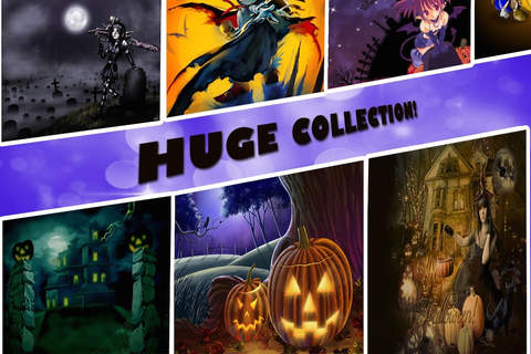 Wonderful Halloween Wallpapers & Backgrounds HD for iPhone and iPod: With Awesome Shelves & Frames screenshot 2
