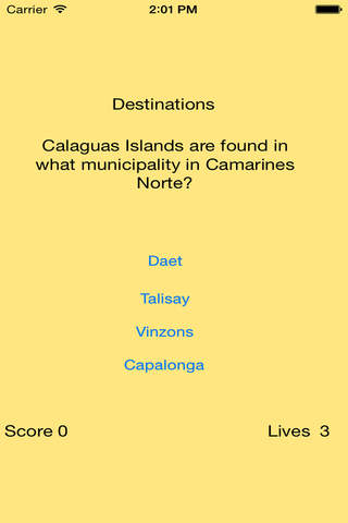 Philippines Tourism Quiz screenshot 3