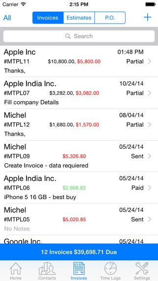 【免費商業App】Moon Invoice - Invoices, estimates, purchase orders, timesheet-APP點子