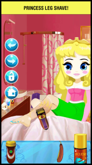A Little Princess Leg Shave Spa Salon - crazy hair doctor nail girls games for kids