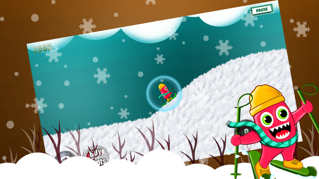 【免費遊戲App】Monster Ski : The Winter Skiing Forest Creature - Gold-APP點子