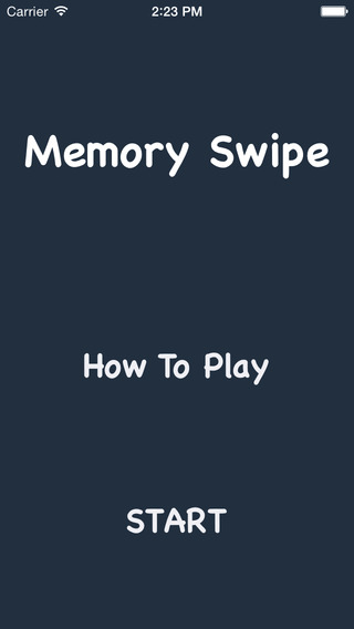 Memory Swipe Game