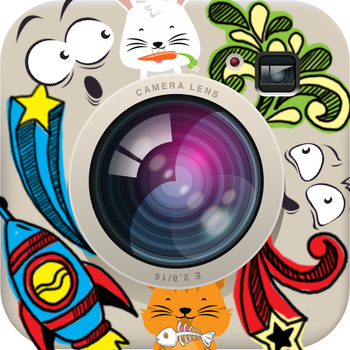 Emoji Photo Stich - Make funny fotos using cool emoticon faces, cartoon animals, drawings and more with this express photo editing and sharing app LOGO-APP點子