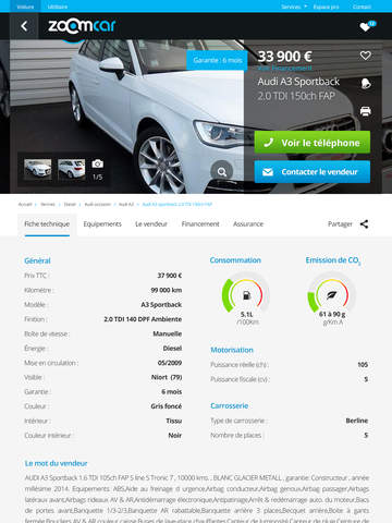 【免費生活App】Zoomcar.fr | Annonces voitures occasion - Cote auto et depot gratuits pour vendre-APP點子