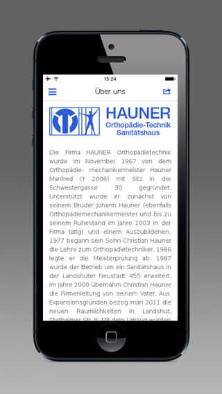 【免費商業App】Hauner Orthopädie-Technik-APP點子