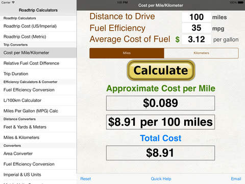 【免費財經App】Roadtrip Gas Cost Calculator-APP點子