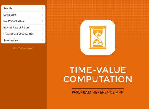 【免費書籍App】Wolfram Time-Value Computation Reference App-APP點子