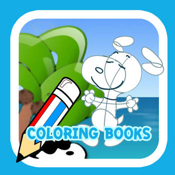 Kids Coloring Books For Snoopy Dog Version LOGO-APP點子