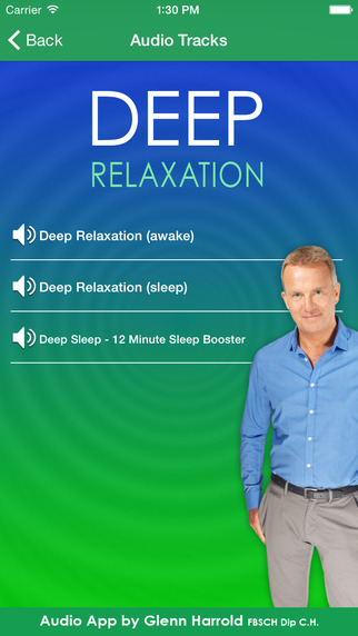 【免費健康App】Deep Relaxation Hypnosis AudioApp-Glenn Harrold-APP點子