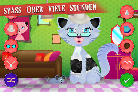 Kitty Cat Dress up - Funny Pet Salon Animal Games for Toddlers and Kids screenshot 4