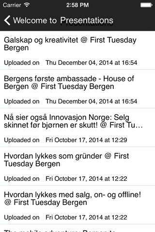 First Tuesday Bergen screenshot 2