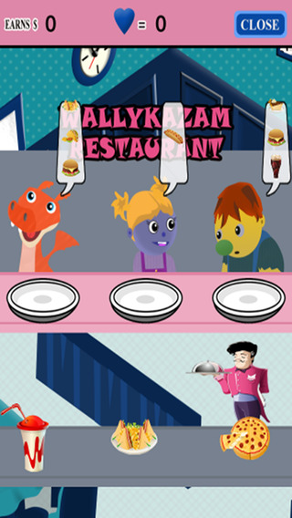 Kids Restaurant Game Wallykazam Edition