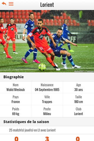 Foot Lorient screenshot 3