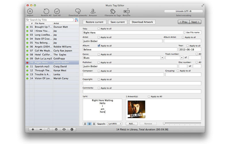 download the new for mac Music Tag Editor Pro