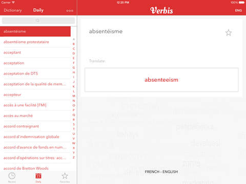 【免費商業App】Verbis English – French Business Dictionary. Verbis Français — Anglais Dictionnaire d'affaires-APP點子