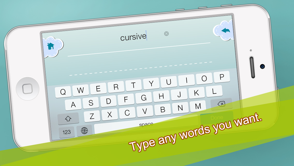 cursive words app