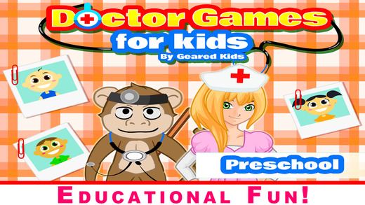 Preschool Doctor Vet Games - Free Educational Games for Toddlers Kindergarten Children to teach Coun