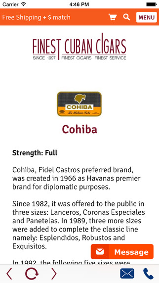 【免費生活App】Finest Cuban Cigars - Premium finest Cuban cigars at best quality and genuine Havanas-APP點子