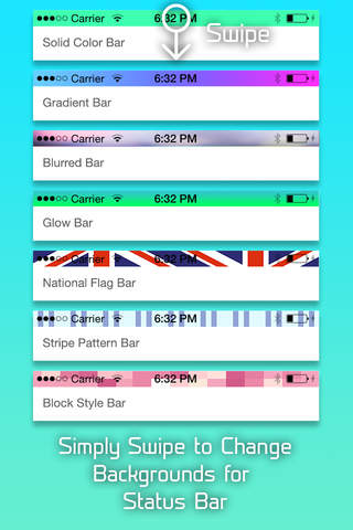 Color your Status Bar & Dock for iOS 8 screenshot 2