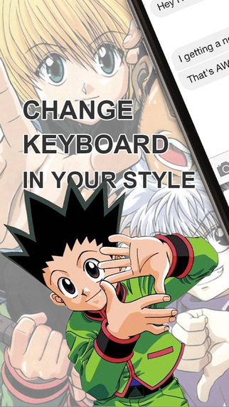 Custom Keyboard Cartoon Anime Manga : Color Wallpapers Themes For The Hunter x Hunter Style