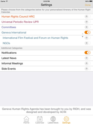 【免費商業App】Geneva Human Rights Agenda-APP點子