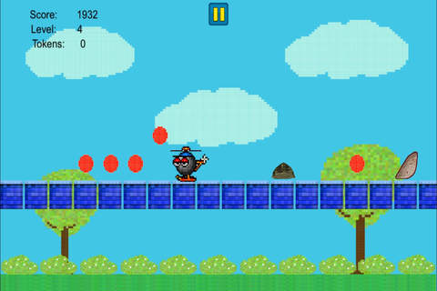 Bouncing Ball Heli-Copter - Tap To Jump Through The Impossible Road FREE screenshot 2