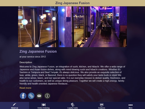 【免費商業App】Zing Japanese Fusion-APP點子