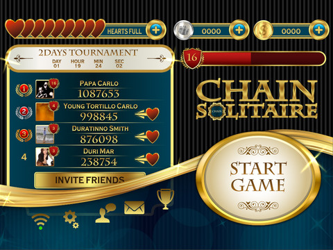 【免費遊戲App】Chain Solitaire Tournament-APP點子