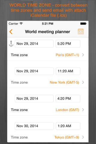 Date & Time Assistant - calculator,meeting planner,timezone screenshot 3