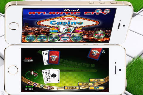 Atlantic City & Las Vegas Casino Blackjack - Free Play Beat the House Table Rules 21 screenshot 3