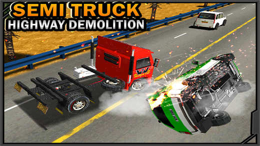 【免費遊戲App】Semi Truck Highway Demolition-APP點子