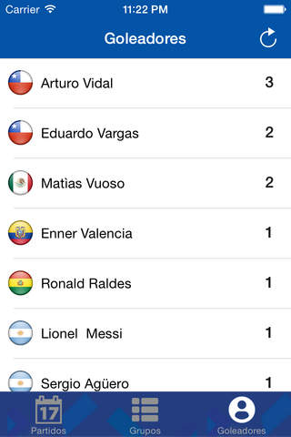 App Copa América edición 2015 screenshot 4