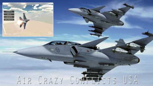 【免費遊戲App】Air Crazy Conflicts USA-APP點子