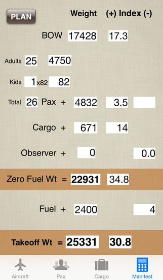 【免費生產應用App】EMB-120 Brasilia Weight & Balance-APP點子