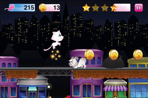 Kitty Cat's Great Adventures Pro - A Fun Cute Cat In The Big Crazy City Escaping Dogs screenshot 2