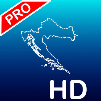 Aqua Map Croatia HD Pro - Marine GPS Offline Nautical Charts for Fishing, Boating and Sailing LOGO-APP點子