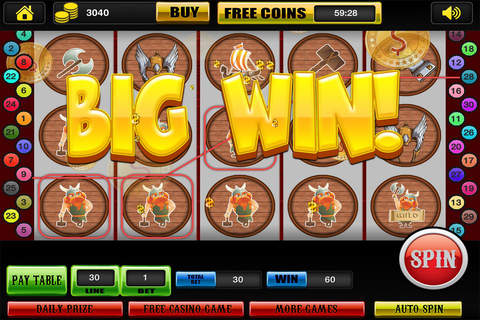 Adventure Games of Vikings & Spartans Slots Journey - Win Jackpot Pharaoh's Social Lucky Casino Free screenshot 2
